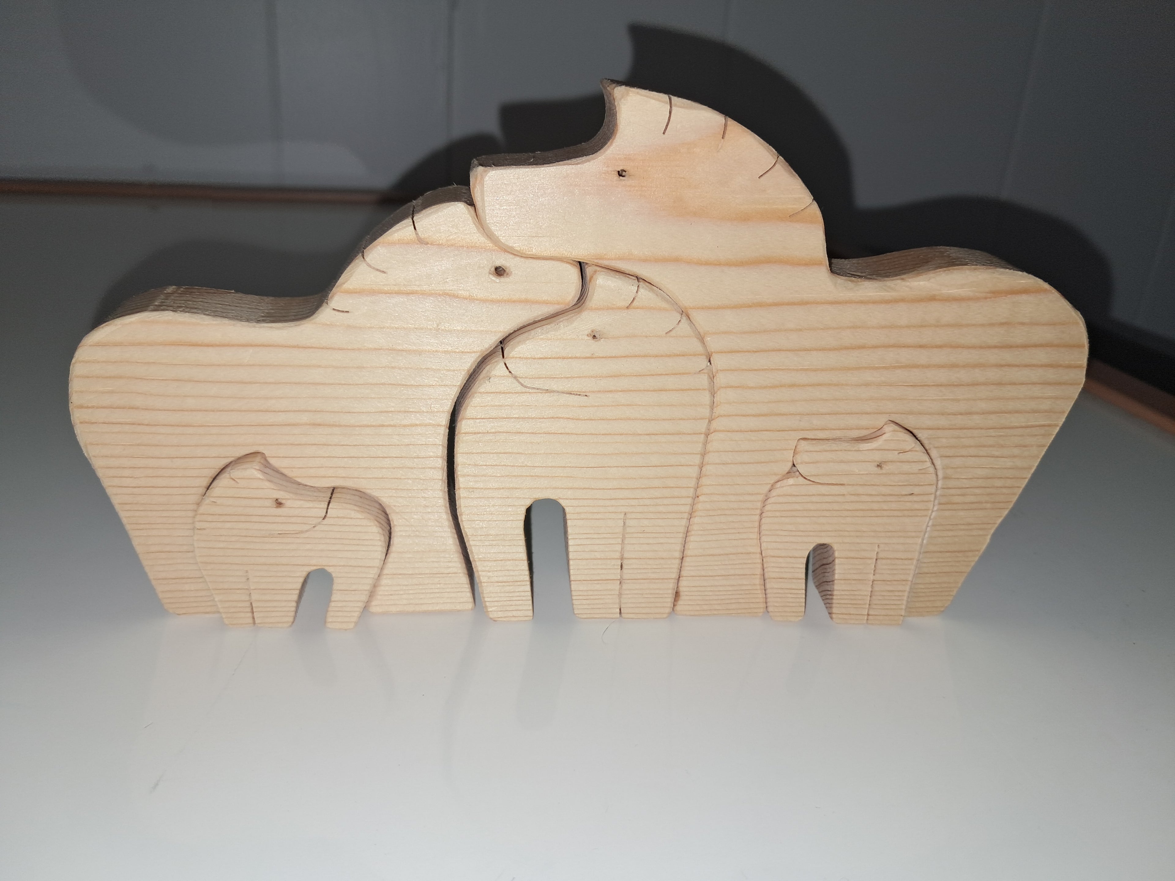 Five horse family