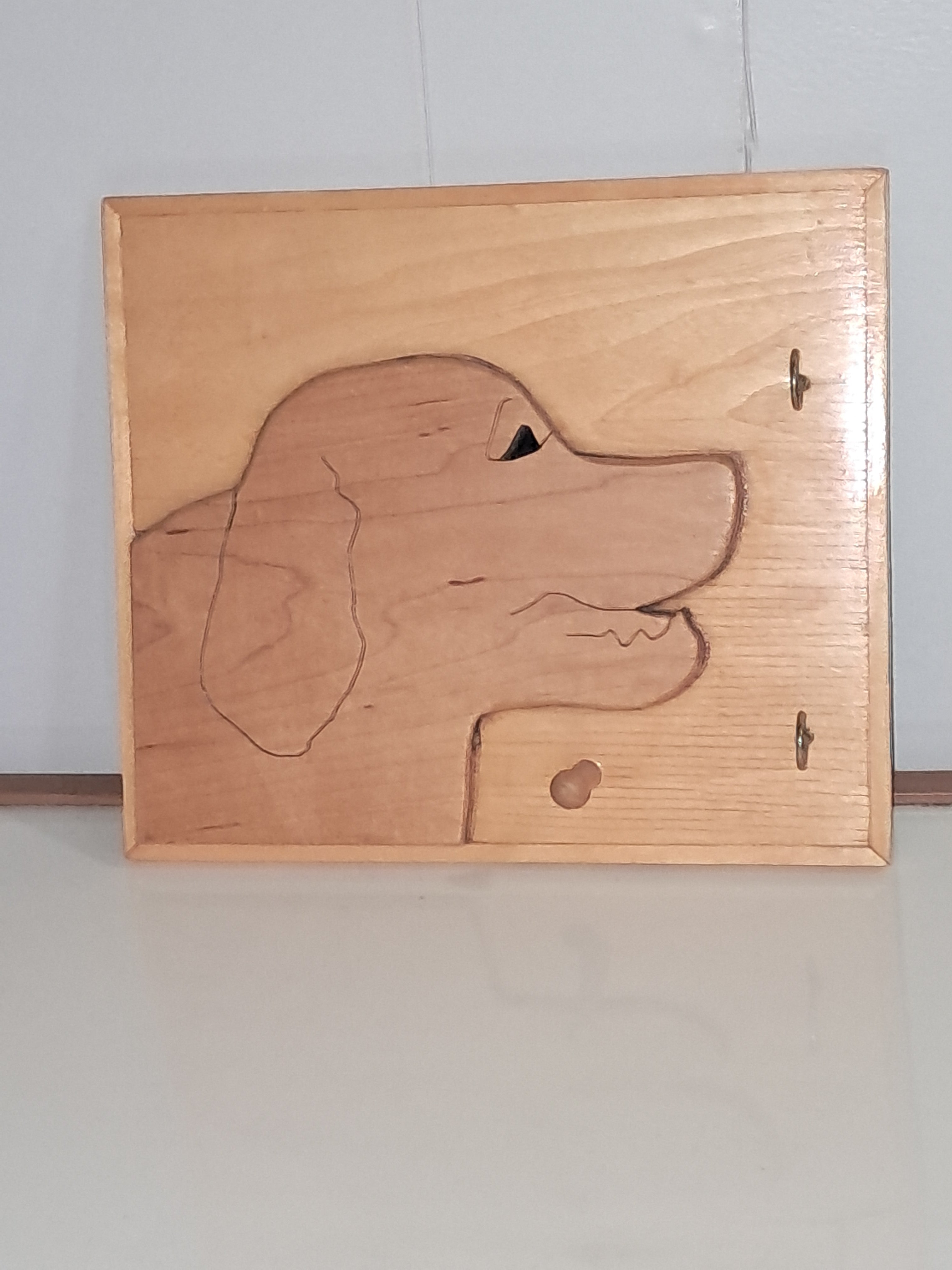 Labrador leash holder